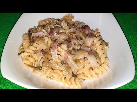 FUSILLI GUANCIALE E INDIVIA