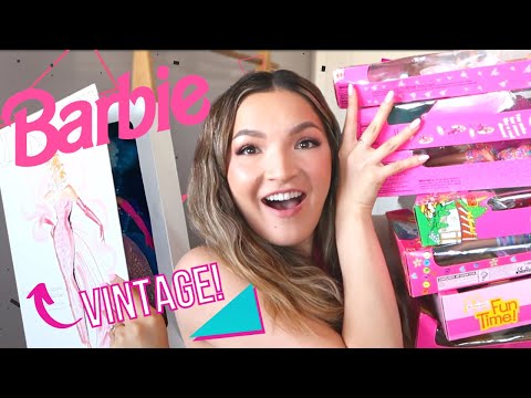GOING THROUGH MY MOM'S BARBIE COLLECTION FROM THE 80's & 90's!