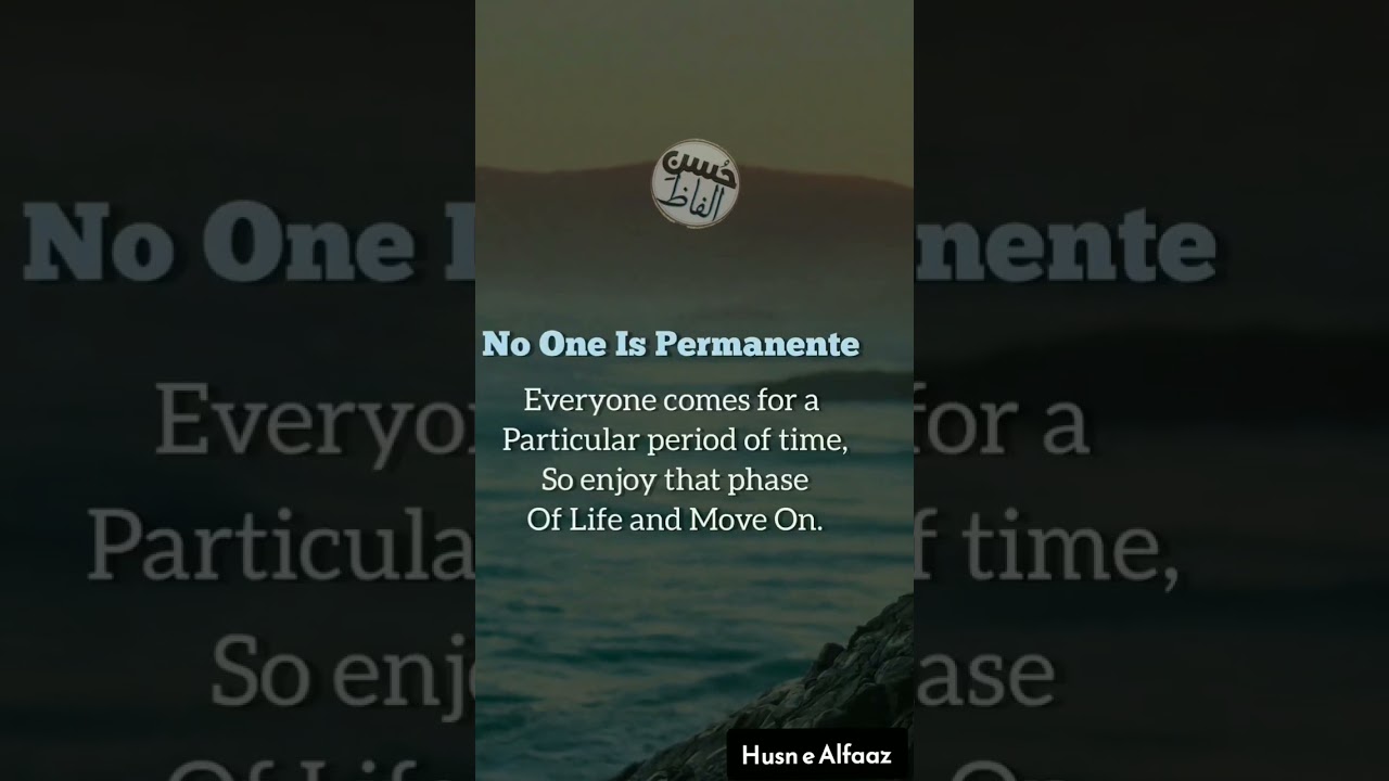 no one is permanent in your life quotes #shorts