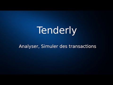 Simuler et analyser des transactions Ethereum avec Tenderly