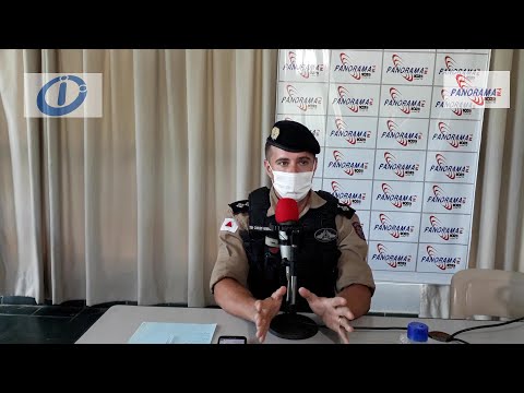 Ten. Carlos Eduardo, do 56º BPM, faz o relato das últimas ocorrências