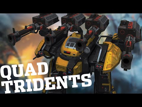 War Robots - How Strong Is The Behemoth With 4x Trident Weapons? | WR MK2 Gameplay