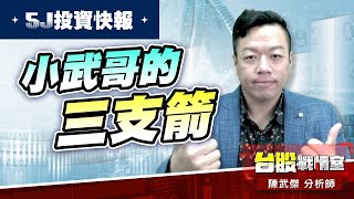 【5J投資快報】小武哥的三支箭…#高技#東陽#鈺邦#5j投資快報#8096擎亞科#8234新漢#川島芳子#波力#和大#高技｜小武哥投資事務所｜陳武傑 (圖)