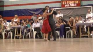FLORENCIA LABIANO & HERNAN RODRIGUEZ con el vals BAJO UN CIELO DE ESTRELLAS en la milonga EL PISOTON