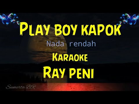 play boy kapok nada rendah karaoke Ray peni