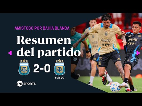 LA MAYOR VENCIÓ a la SUB-20 en un AMISTOSO POR BAHÍA BLANCA| #Argentina 2-0 #ArgentinaSub20 |Resumen