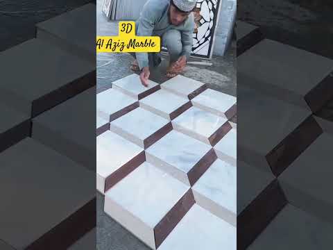 Ziyarat white 🤍 available 🔥 with 3d design for flooring #foryou #marble #trending @abdulsami76