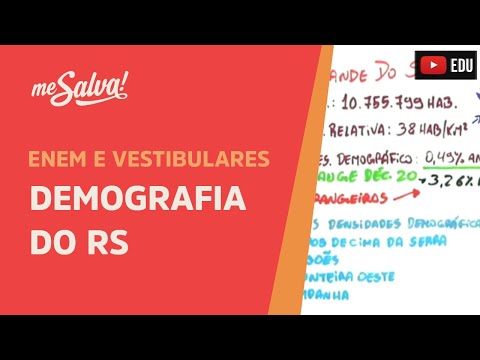 Demografia do RS - Geografia UFRGS - Me Salva!