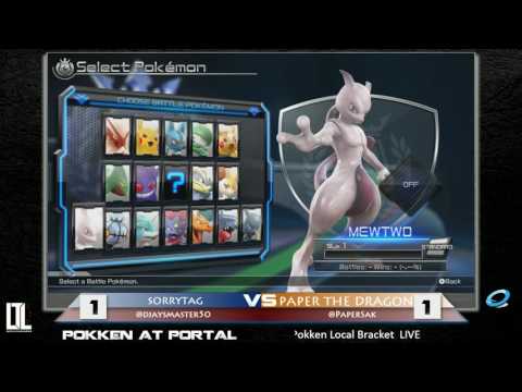 Sorrytag vs Paper the Dragon - Pokken at Portal 8/16/16