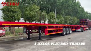 CHIV Trailer 3 Axles 40FT Flatbed Semi Trailer flatbed semi-trailer for sale - Image 4 | Autoline SG New CHIV Trailer 3 Axles 40FT Flatbed Semi Trailer flatbed semi-trailer | Image 4 - Autoline