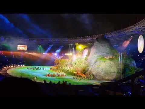 Show tari dan lagu daerah opening ceremony 18th asian games 2018