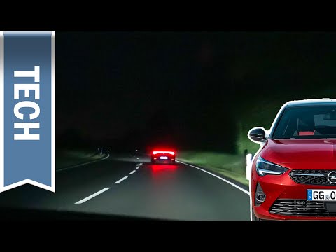 IntelliLux LED Matrix Licht im Opel Corsa F im Test & Nachtfahrt: Matrix LED mit nur 4 LEDs?