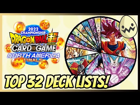 Dragon Ball Super Card Game: North American Finals! Top 32 Deck Lists!