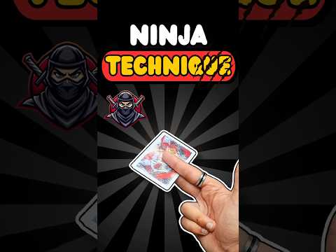 Ninja Technique of Card Throwing🥷🗡️#shorts #diy #ninjaweapons #cardthrowing #cardtrick #origami