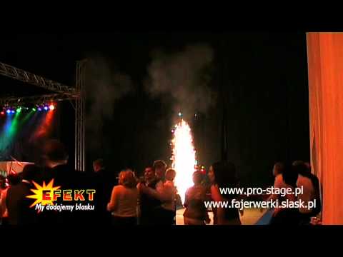 pirotechnika sceniczna fontanny