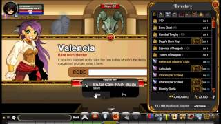 AQW All Special/Secret Codes 2014