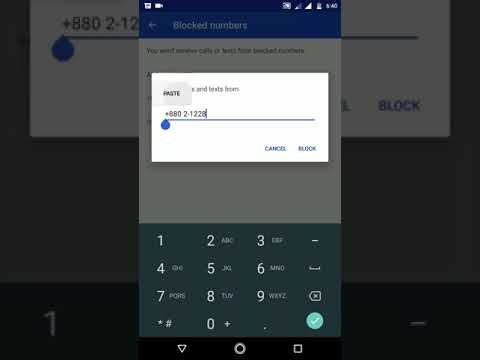 how to block number moto g5 s+