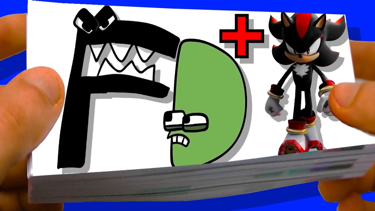Alphabet lore but they are Sonic - Flipbook Animation - Letter F and other [D E F]