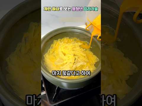 계란 하나로 보는 엄청난 요리기술