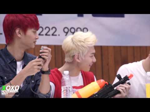 130808 광주 25시 음악사 VIXX 팬사인회 물총 가지고 노는 혁이 OㅅO)/