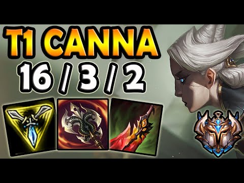 Camille TOP vs Renekton [ T1 Canna ] Lol Korea Challenger ✔️