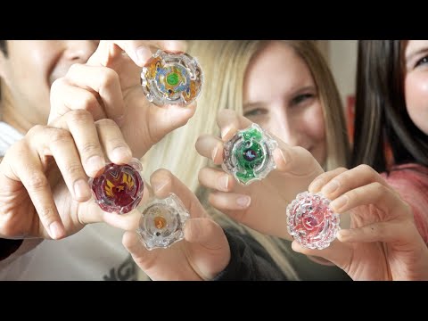 Non-Bladers Unbox Beyblade BURST for the FIRST TIME! - BeybladeGeeks Special Guests 2016!