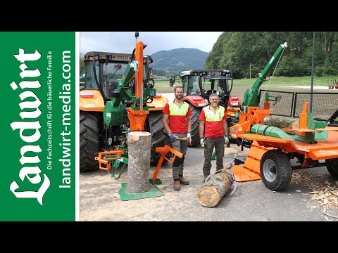 Horizontal and vertical log splitters in a comparison test | landwirt-media.com