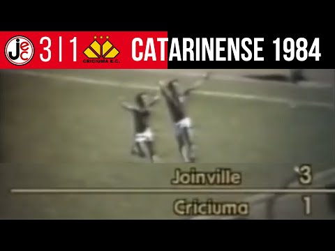 🟥 JOINVILLE 3 x 1 CRICIÚMA | CAMPEONATO CATARINENSE 1984 | ESTÁDIO ERNESTO SCHLEMM SOBRINHO ERNESTÃO