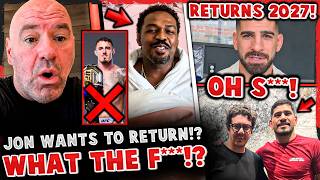 Jon Jones WANTS TO RETURN after Tom Aspinall VACATED!? Ilia Topuria RETURNS Feb. 2027!? Alex Pereira