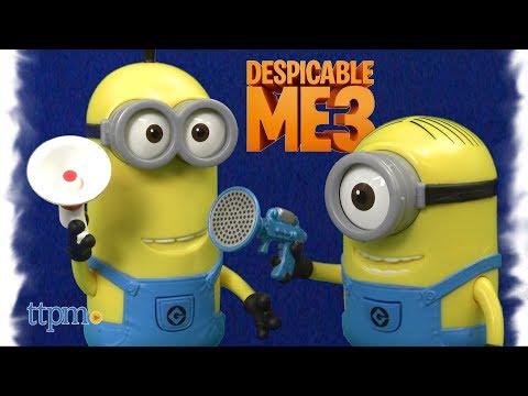 Stuart with Fart Blaster & Tim with Megaphone from Thinkway Toys