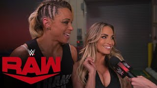 Trish Stratus and Stark plan their advantages at Money in the Bank: Raw exclusive, June 19, 2023