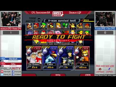 CFLS64 - Drunk Sloth + Harriet (Red) vs Father & Son (Blue)