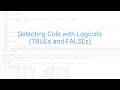 R And RStudio For The Total Beginner Basics Of Column Selection And Row Filtering