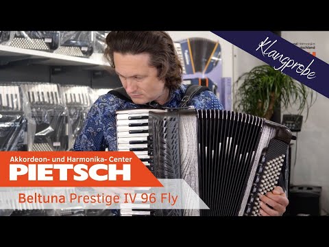 Akkordeon - Beltuna Prestige IV 96 Fly Platinum Carved - Klangprobe