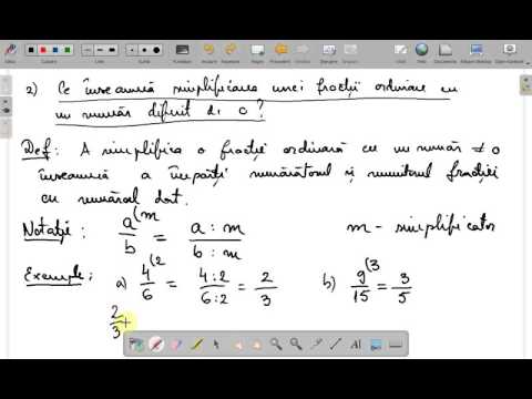 Simplificarea fractiilor clasa a V a ( www.supermeditatii.ro)