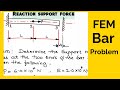 Finite Element Analysis | FEM bar problem | Finite Element Methods example | FEM