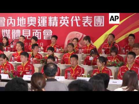 Chinese Olympians visit Hong Kong