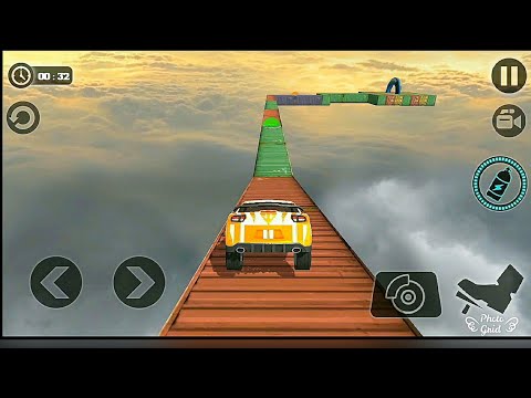 Impossible Stunt Car Tracks 3D Red Vehicle Driving Android Gameplay 2019