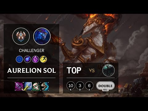Aurelion Sol Top vs Mordekaiser - EUW Challenger Patch 10.7