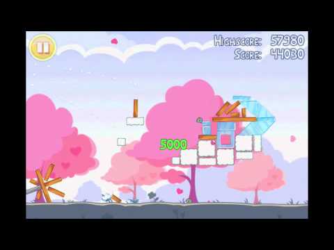Angry Birds Seasons Hogs & Kisses 3 Star Walkthrough Level 3