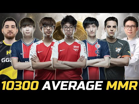 9 PROS ALL STAR IN EU PUBS - NAVI PSG LGD VP IG  VG T1 TI10 10300 AVERAGE MMR