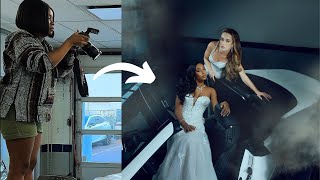 Bridal Fashion Photoshoot on Location with Lexus & David's Bridal, Behind The Scenes