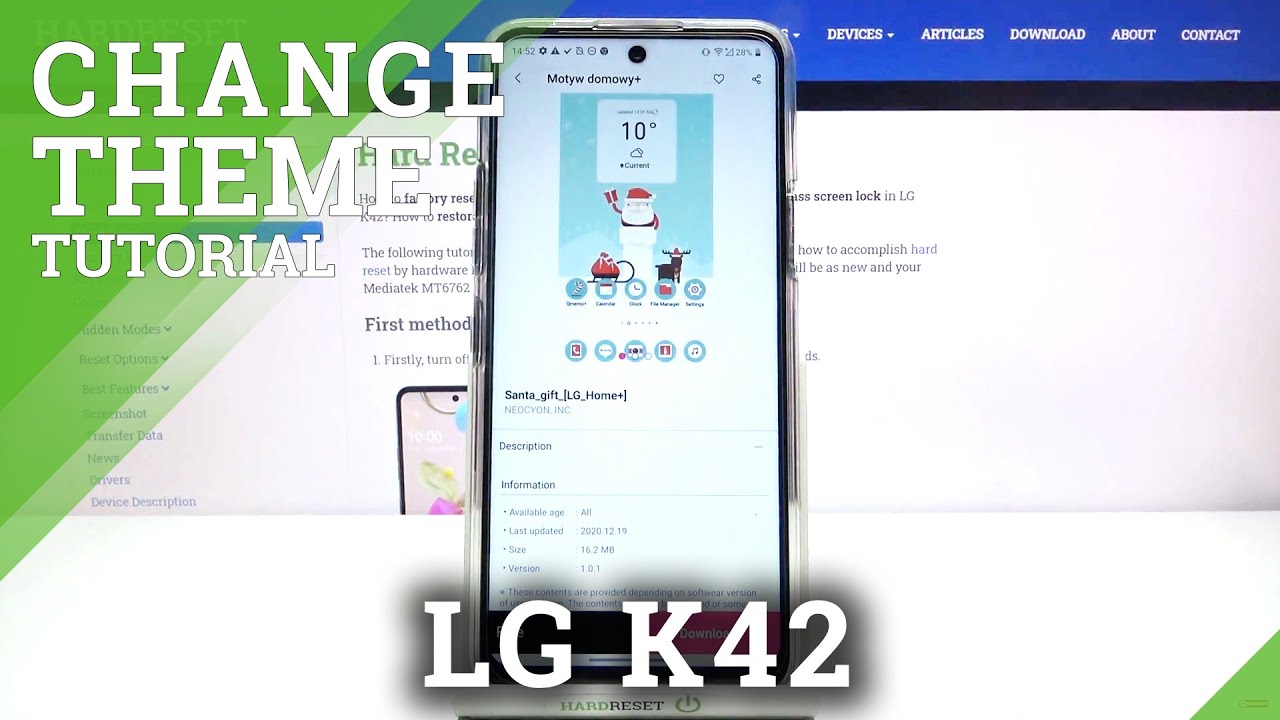 LG K42 – Change Device Theme & Choose Screen Style