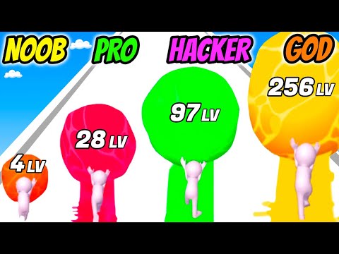 Balls Of Paint 3D - NOOB vs PRO vs HACKER vs GOD