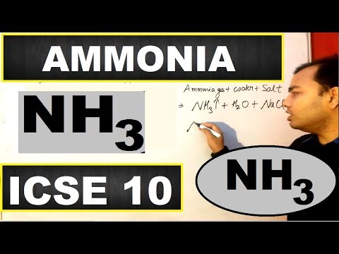 Ammonia | Ammonia ICSE 10 CHEMISTRY | Preparation and Properties of Ammonia | 10 ICSE |