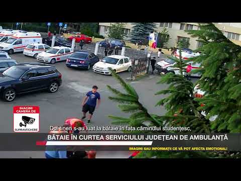 Fight in the courtyard of the Suceava Ambulance Service
