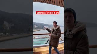 This is what cruising is ALL about…The tiered aft on Balmoral is one of the BEST spots at sea