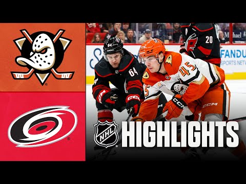 Ducks vs. Hurricanes | NHL Highlights | January 08, 2026