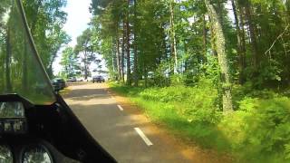 preview picture of video 'Africa Twin XRV 750 in Sweden Part 3 - near Motala at Vättern Lake - Rollei S 50 WiFi'