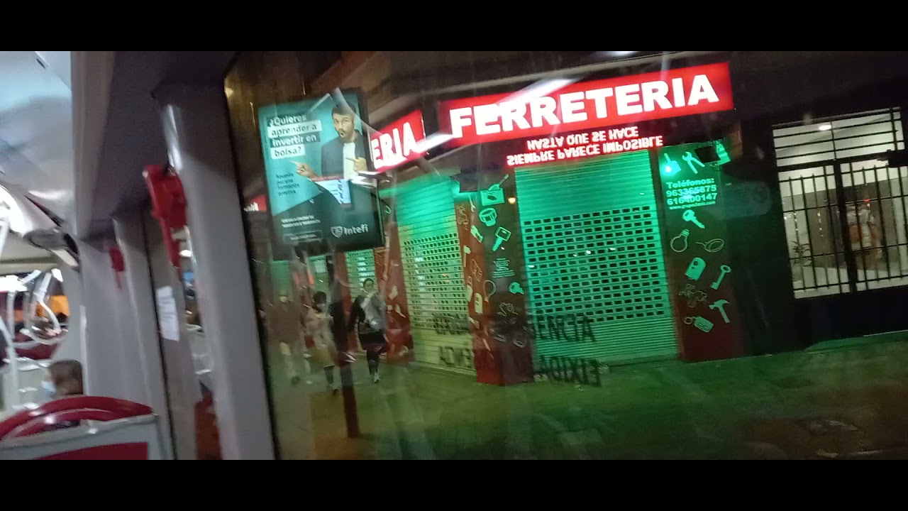 Emt Valencia Linia 92 parada illes canàries lebon a ramón i cajal pintor Benedito